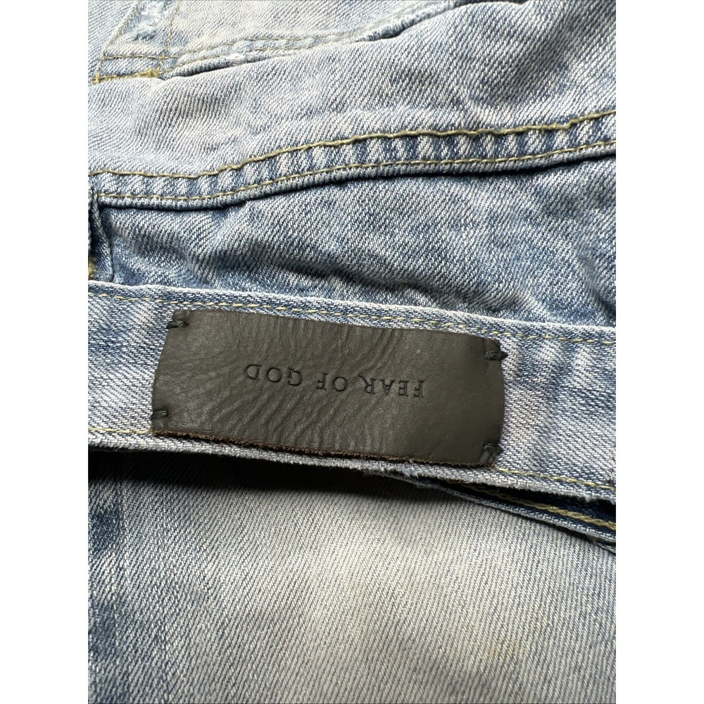 Fear Of God Fifth Collection Selvedge Painters Paint Splatter Jeans Sz 29 - Picture 15 of 16